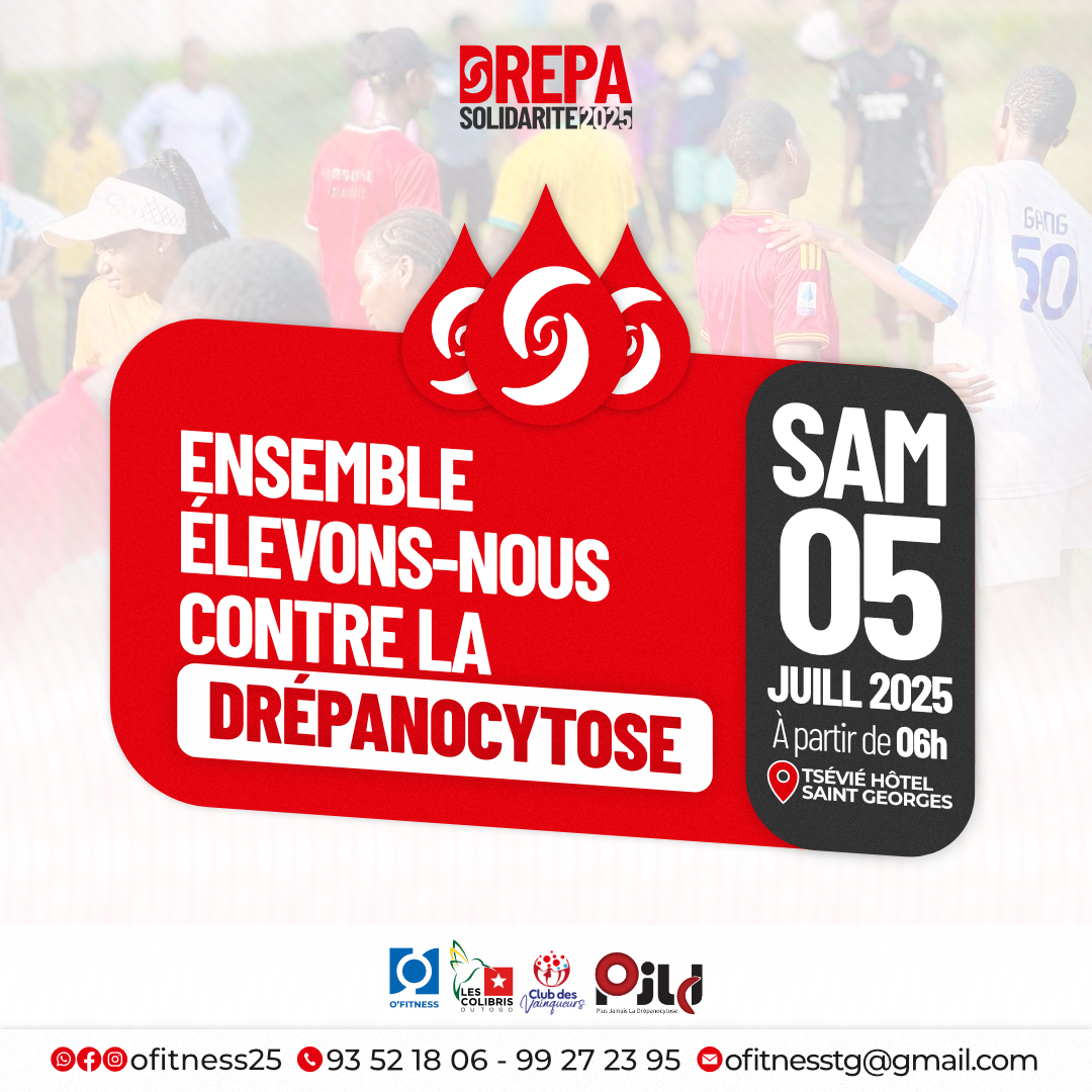 Ensemble élevons-nous contre la drépanocytose — Juillet 2025